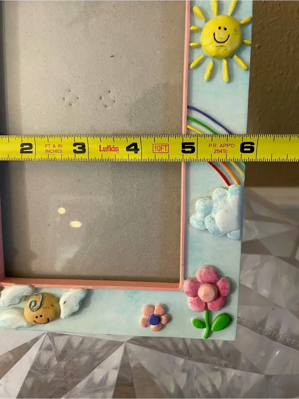 Grandmas Little Angel Rainbow Sunshine 5x7 Vintage Picture Frame